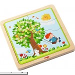 HABA Wooden Puzzle My time of Year with Four Layers One for Each Season 22 Pieces in All Ages 3 and Up  B01L0WIFKI